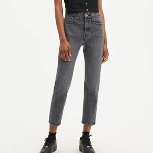 Levi’s washed black wedgie denim jeans